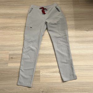 FIGS Yola Skinny Scrub Pants Cement